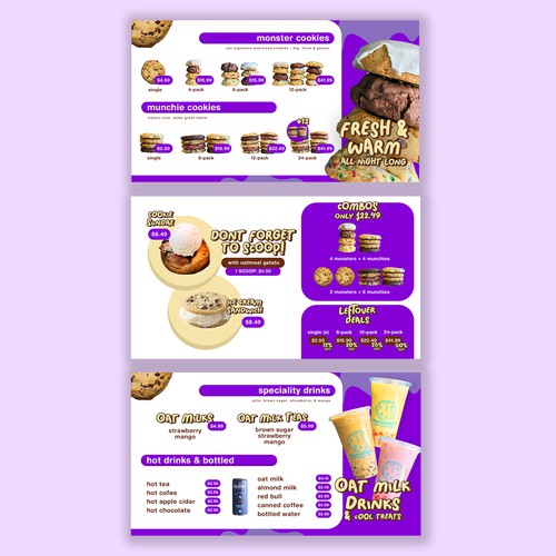Menu Display fo Cookies