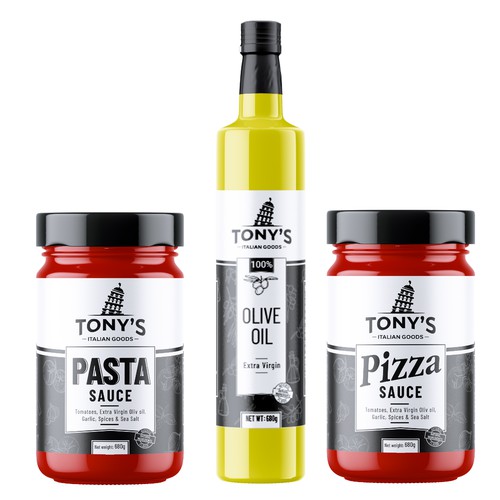 Design a Product Label for an Italian Foods Brand