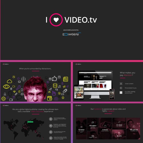 Powerpoint Presentation for Video Advertising  COmpany