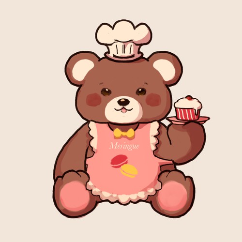 Bear mascot for bake sales