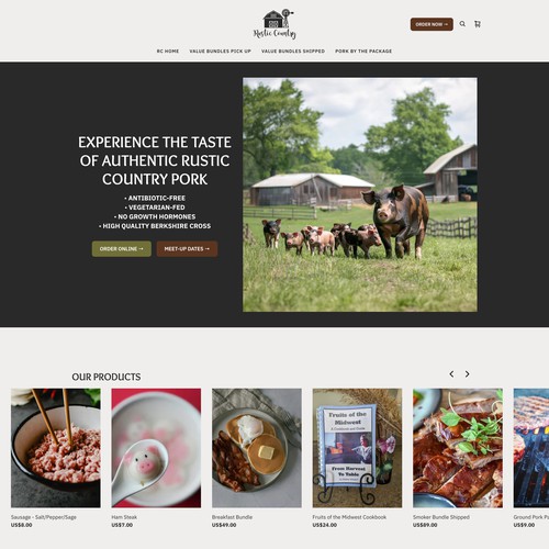  Square website for Rustic Country 