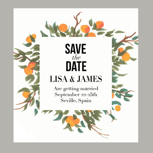 Save the Date for Lisa and James