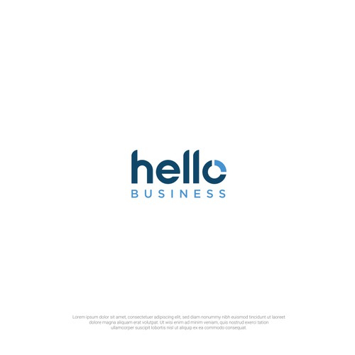 Logo for " Hello Business "