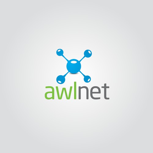 Logo for web cloud logistic  company