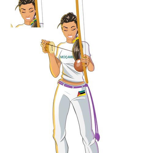 Capoeira Mascot Character