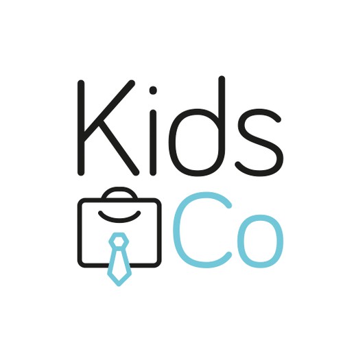 Kids work vector illustration logo design