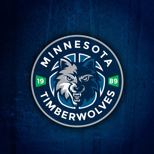 Logo concept for minnesota wolves