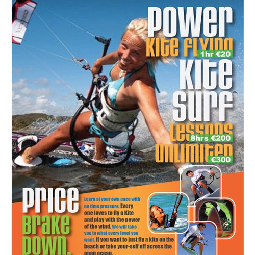 print or packaging design for Kitesurf Ireland.