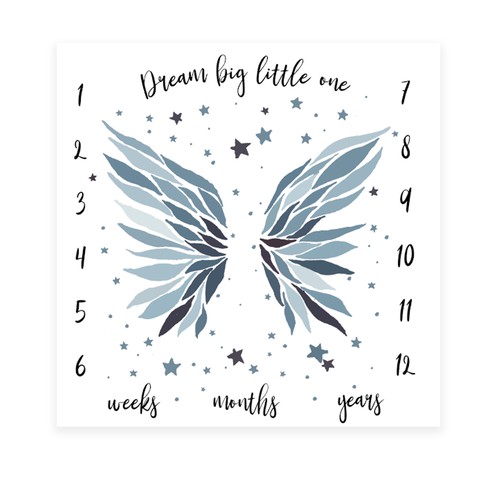 Milestone blanket for Bebe Tales