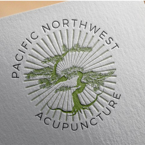 Tree logo for acupuncture 