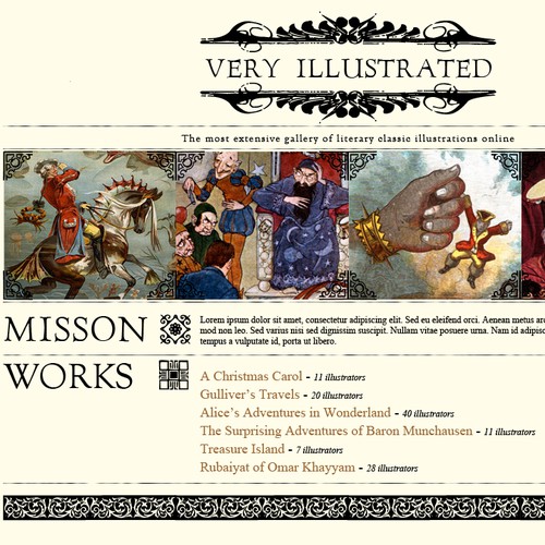 Very Illustrated (Biblioness) needs a new website design