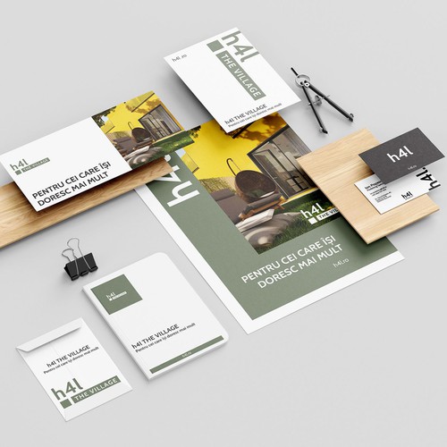 Visual identity for a real estate project - h4l THE VILLAGE