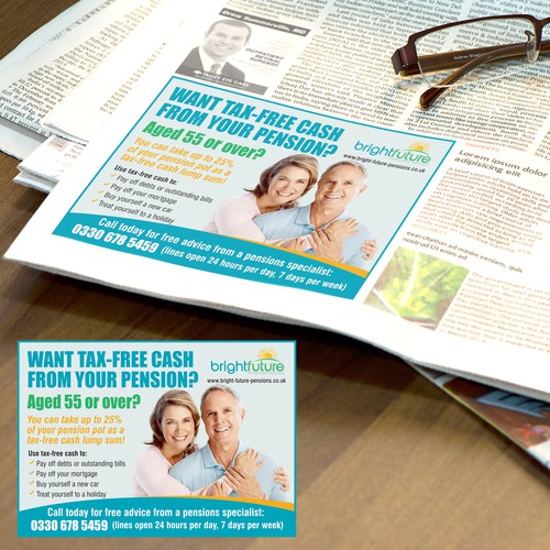Pensions advice company needs a stand-out Newspaper Ad