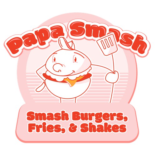 Logo for Papa Smash burgers