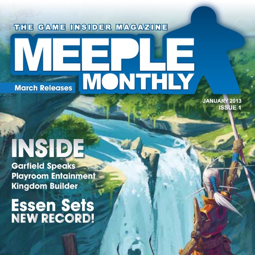 Magazine logo for Meeple Monthly