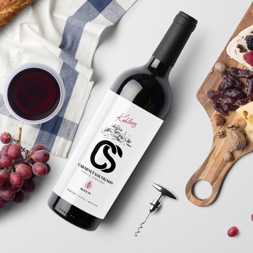 Wine label Cabarnet Sauvignon 