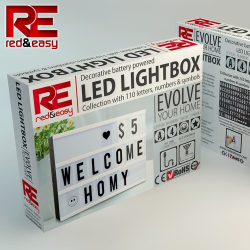 Erstelle die coolste und schönste Box für die beste LED LightBox mit umfangreichem Zubehör