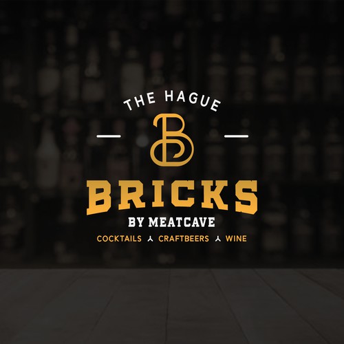 Vintage logo concept for a bar