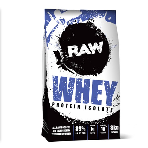 Packaging design for a protein powder