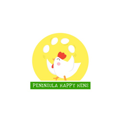 Logo concept for Peninsula Happy Hens