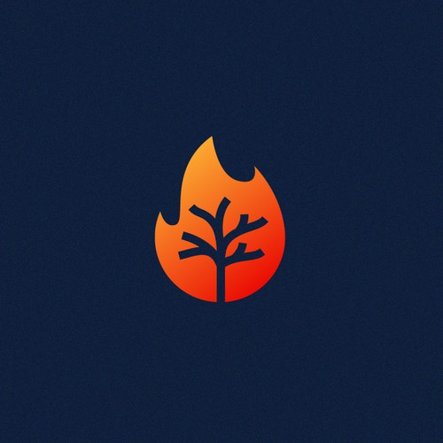 Tree on fire