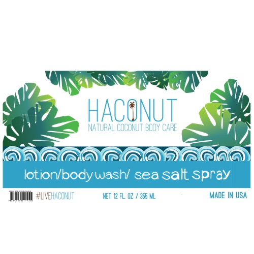 New label design for a body wash