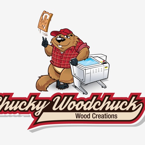 Logo for Chucky Woodchuck Wood Creations