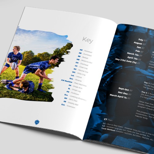 Booklet design for Rugby team
