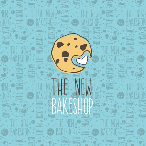 Handdrawn minimalistic cookie for a bakery