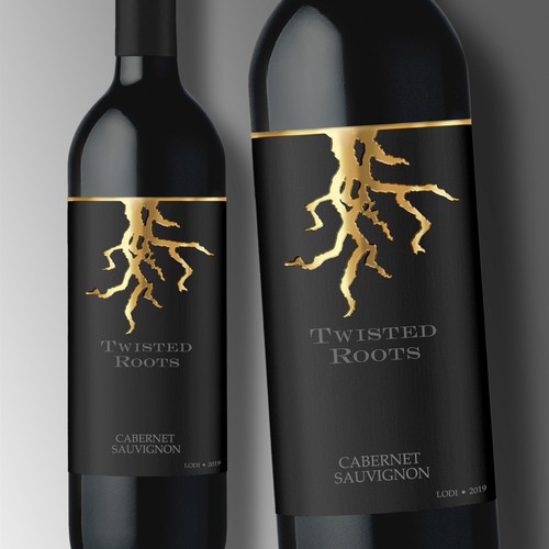 Label for Wine TWISTED ROOTS