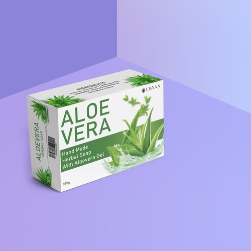 Packaging Design For Aloe Vera Soap