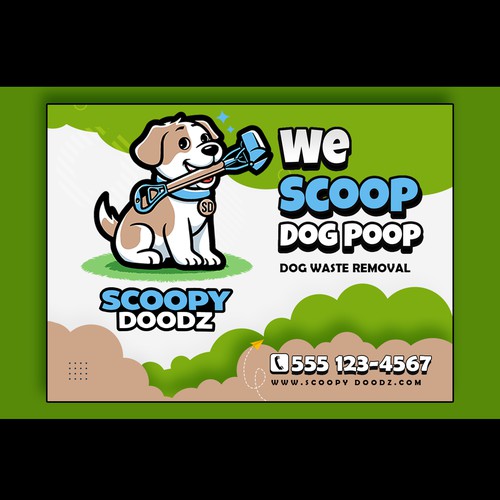 Yard Sign for Poop Scooping