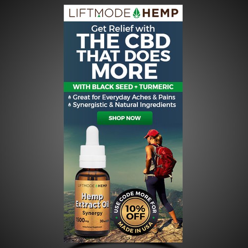 Super-Duper Banner Ad for Innovative CBD Oil Brand