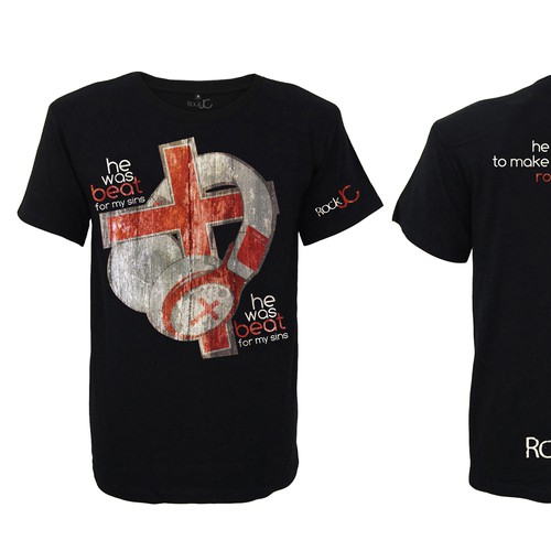 We need help creating a fresh t shirt design for our new company Rock JC