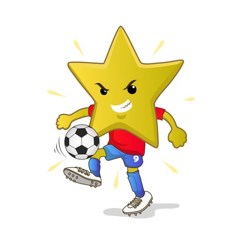 Mascot for football star
