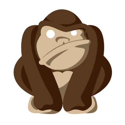 Gorilla Face Mascot
