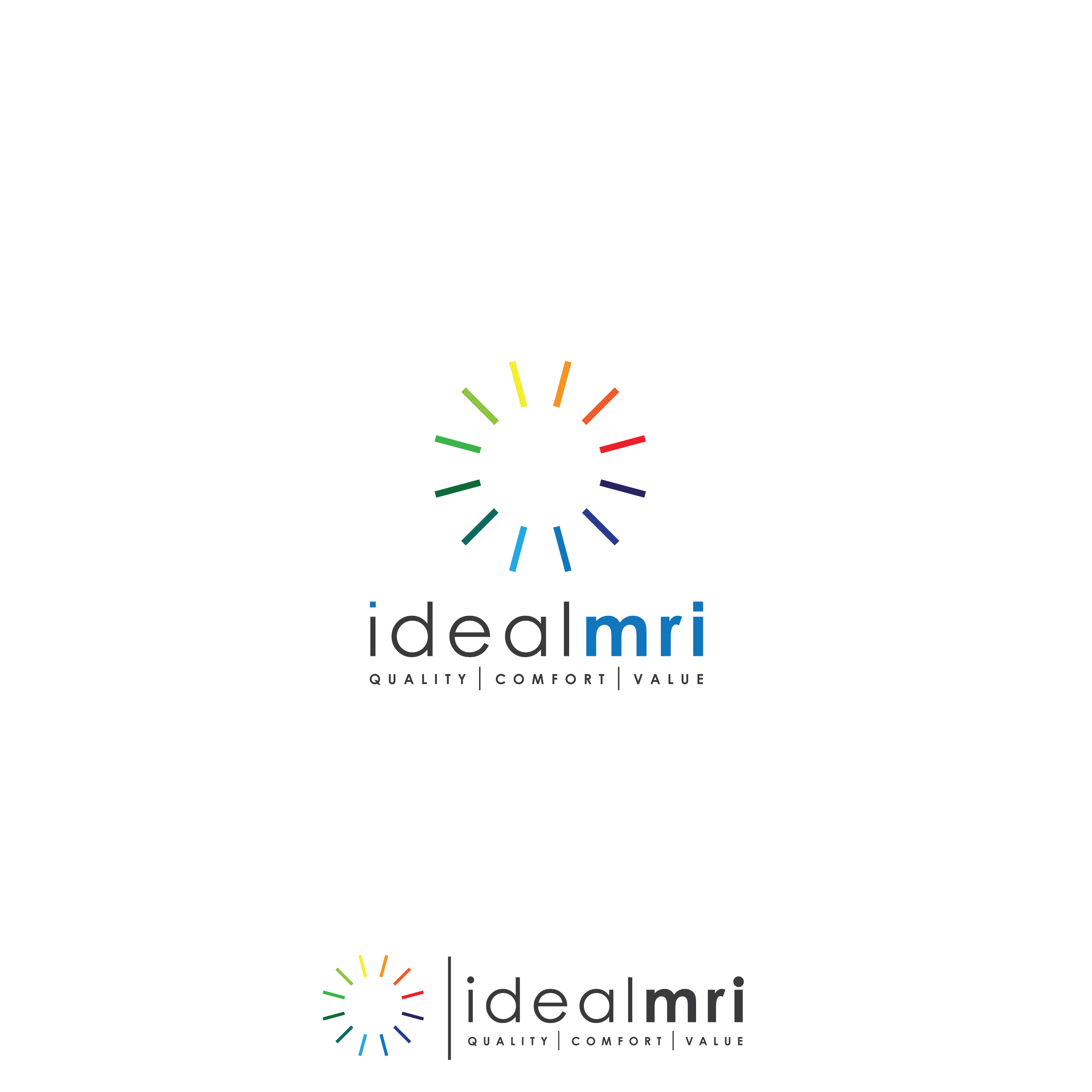 Create a clean, contemporary logo for our MRI center