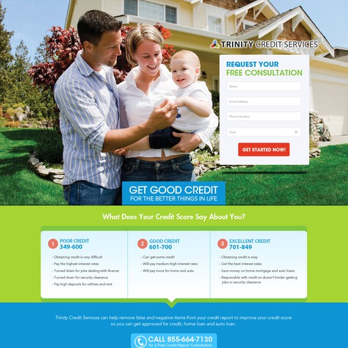 Help Trinity Credit Services with a new landing page
