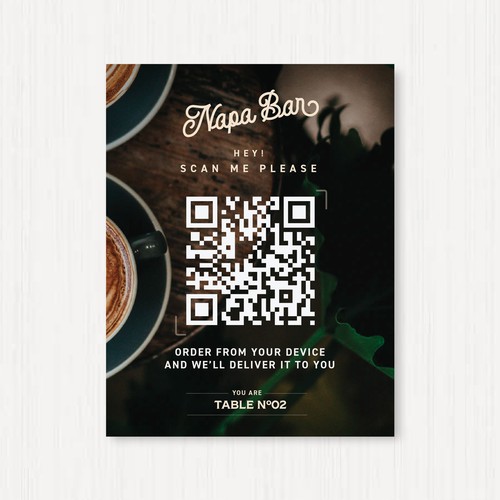 Coffee Bar | Self-Serve Ordering Card