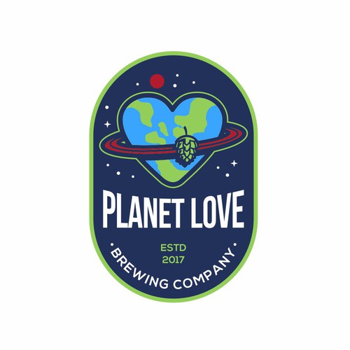 Planet Love Brewing Company Logo Design