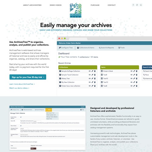 ArchivesTree Software Site