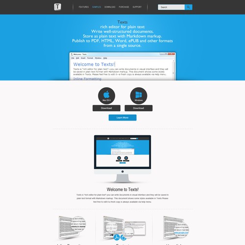 Web page design