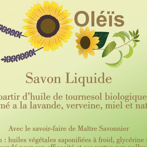 Créer un logo+ etiquette pour un savon liquide