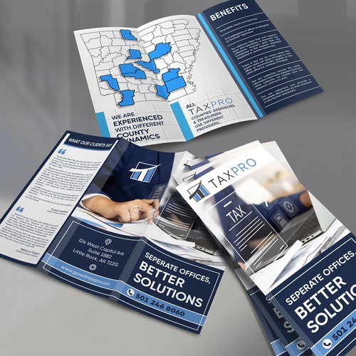 Brochure for Technology Company Cashkeeper and Taxpro