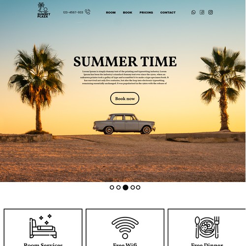 sunset plaza webdesign