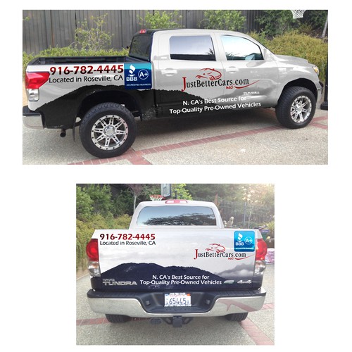 Need an eye-catching, creative truck wrap for automotive dealer