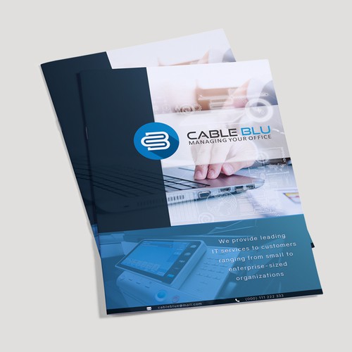 Cable Blu brochure design