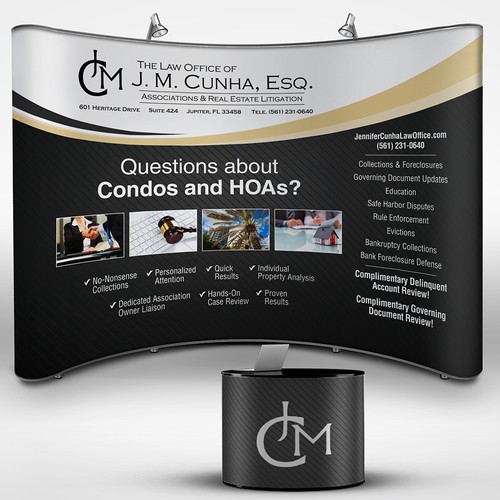 Design a Trade Show Banner for a Trendy, Boutique Law Firm