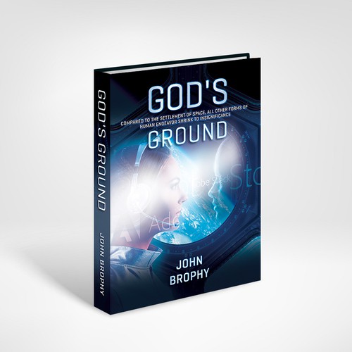 Cover for a science fiction book about an adventure in space