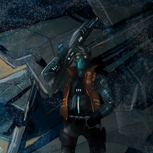 Create an exciting Sci fi illustration for Future Fantasy Publishing